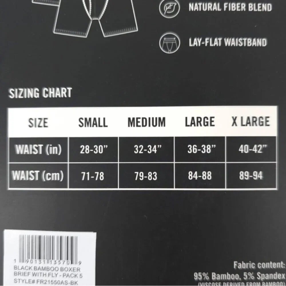 FRYE MENS‎ 3 PK BAMBOO BLEND BOXER BRIEFS Ultrasoft SMALL